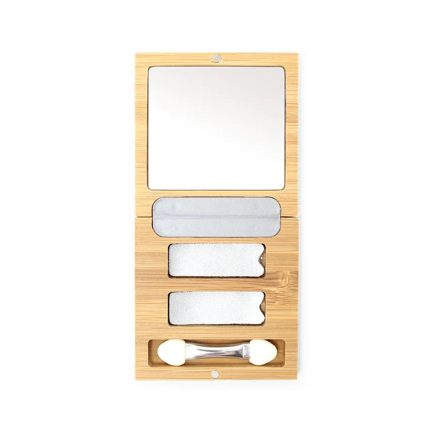 refillable eyeshadow box made of bamboo