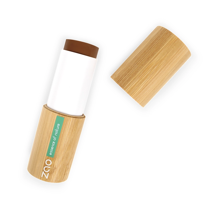 zao stick foundation chocolate brown in bamboo