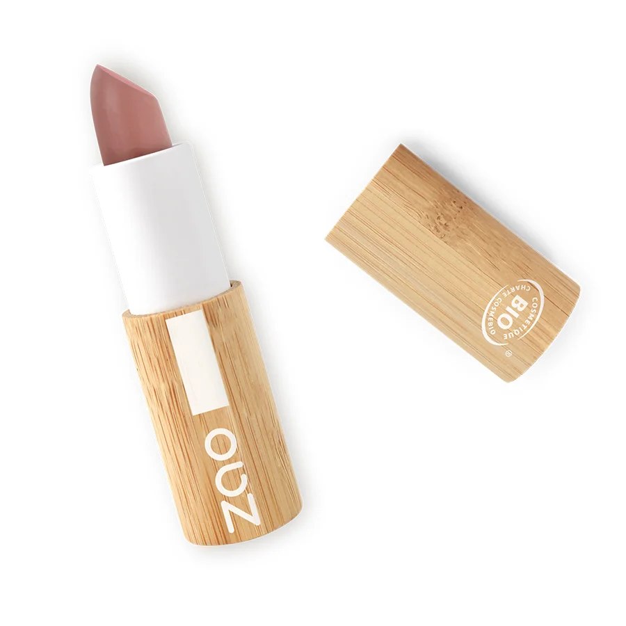 organic lipstick lilac in bamboo